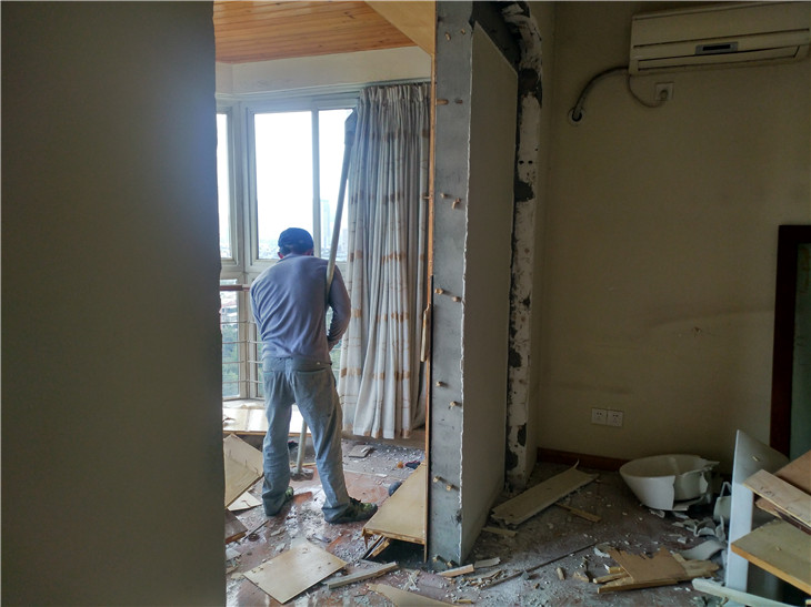 成都成華區府青路富臨·沙河新城二手房舊房室內裝修拆除